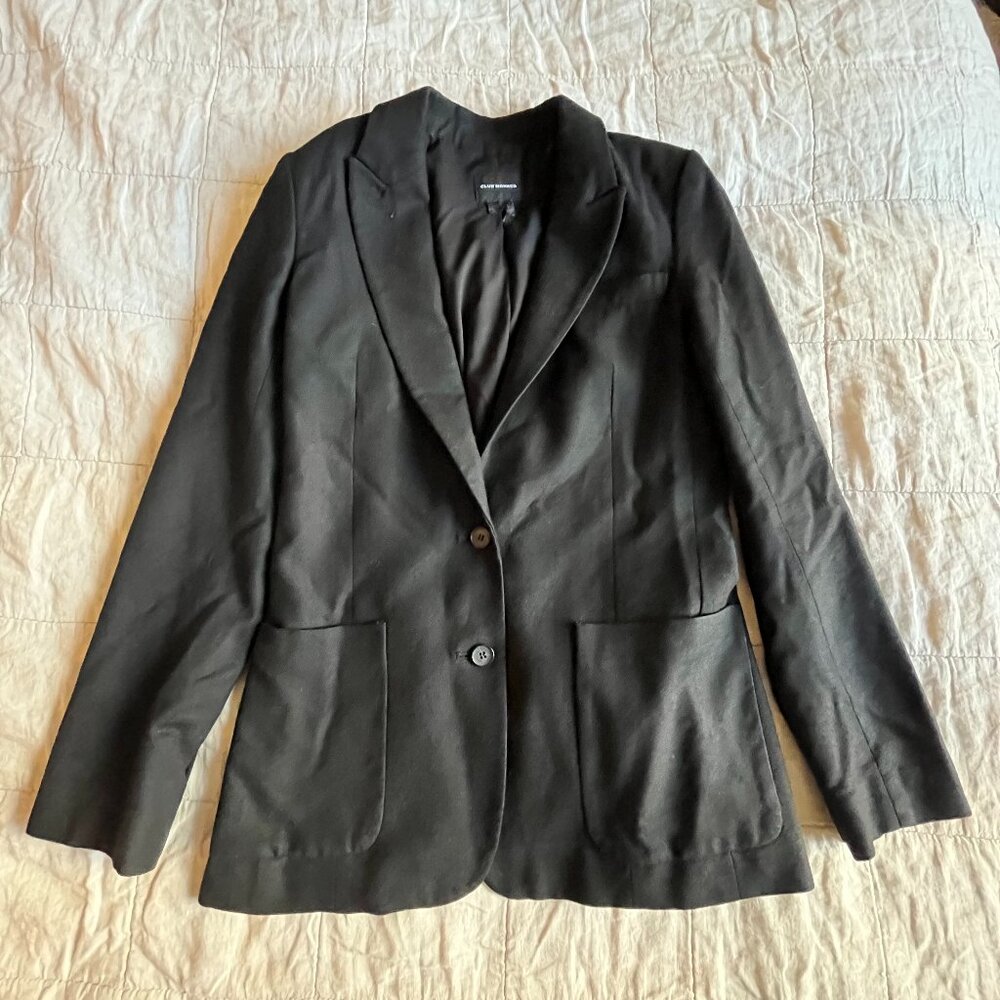 Club Monaco Black Wool Blazer - Size 4